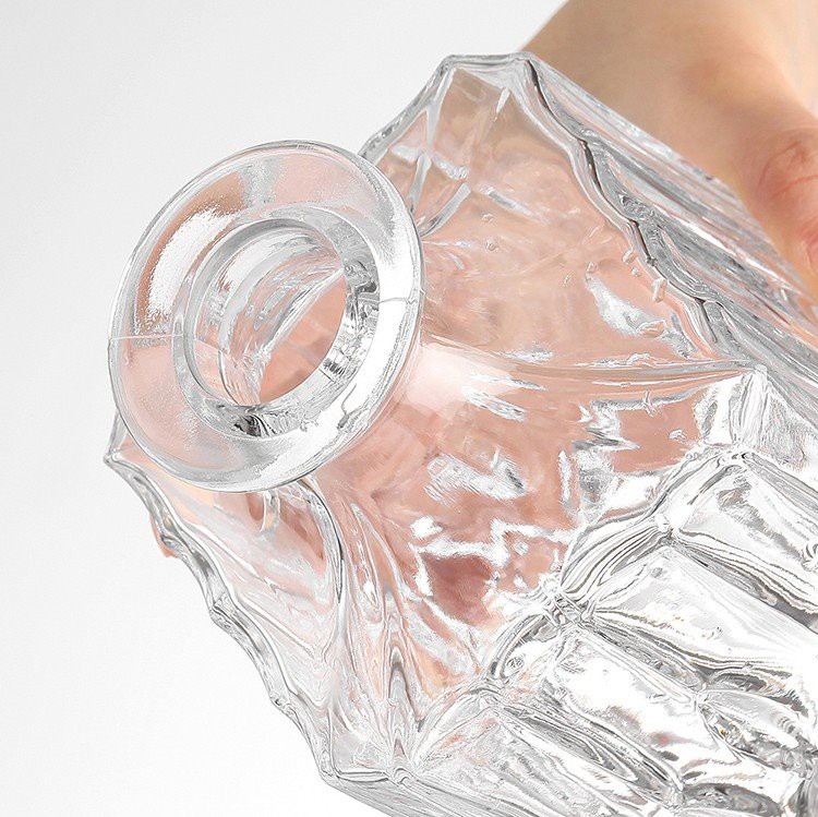 wine bottle with glass stopper