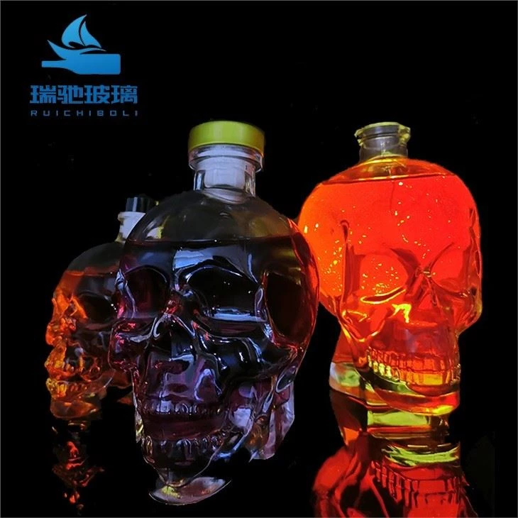 Skull Shaped Wine Bottle