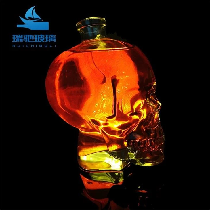 Skull Shaped Wine Bottle