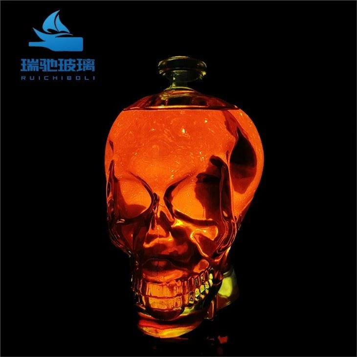 Skull Shaped Wine Bottle